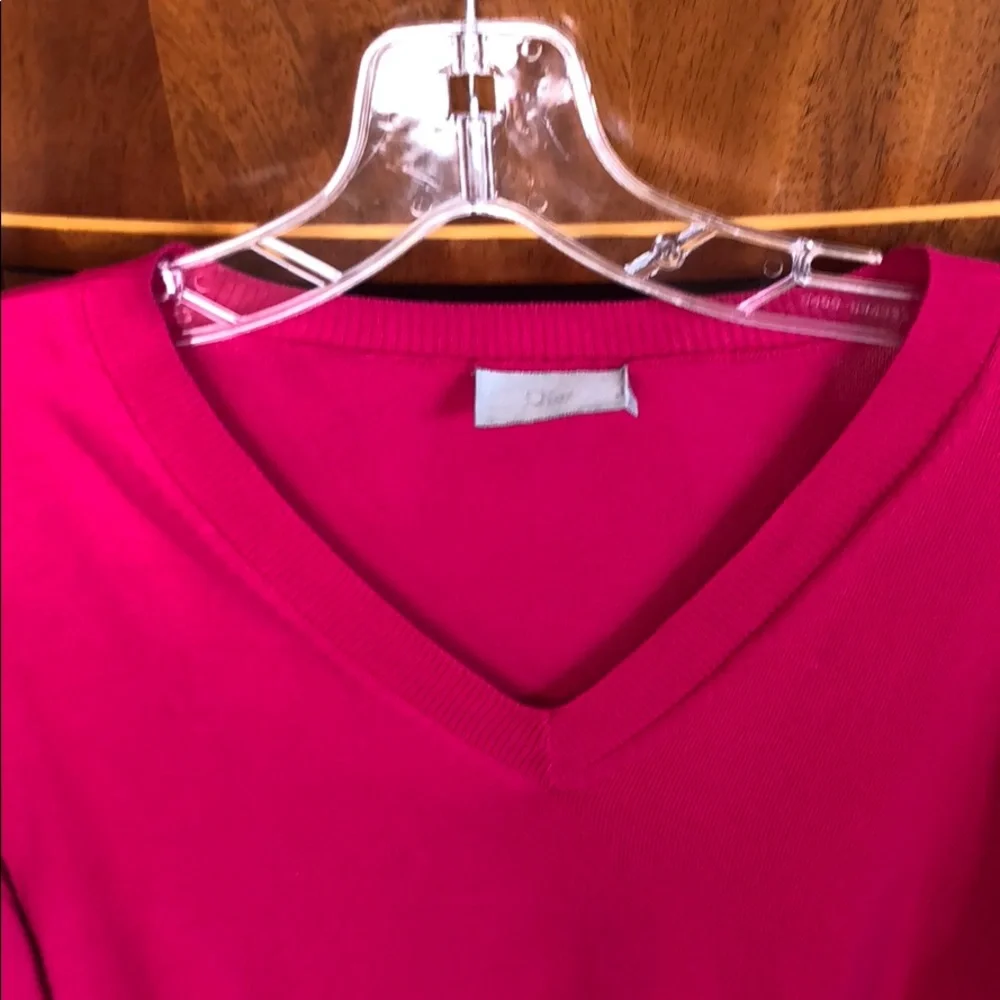 Christian Dior Cotton Vneck Sweater
